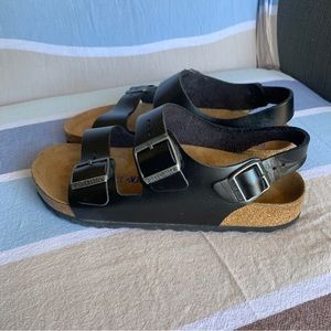 BRAND NEW – Unisex Birkenstock Milano Sandals Black - Size 9W / 7M